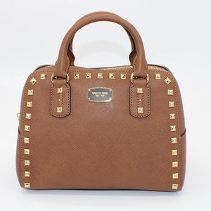 Michael Kors Saffiano Stud Small Satchel Limited Edition